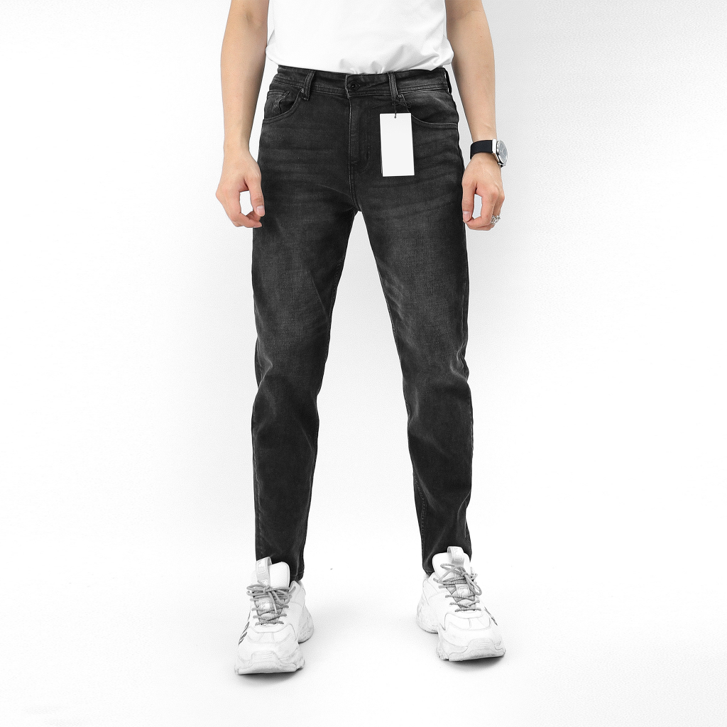 Quần jean nam basic zr vnxk cao cấp, màu wash trơn nam tính với chất vải jean co dãn, form slim fit tôn dáng