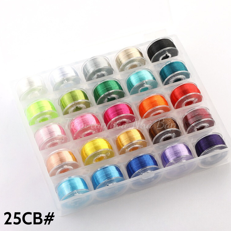 Set 50 Và Hộp 36 Cuộn Chỉ Tơ Bóng Phản Quang làm Triền Hoa Quấn Hoa Handmade