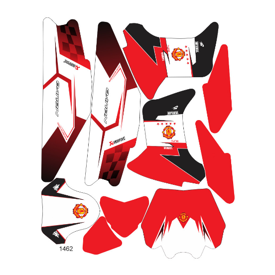 tem trùm nouvo 6 MU đỏ trắng