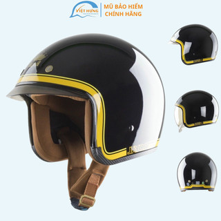[Mã INBAU300 giảm 10% đơn 250K] Mũ Bảo Hiểm Trùm Đầu - Kính Âm Cao cấp - Lót Tháo Rời - Royal M139 - Tem V10 đen bóng