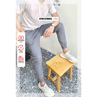 Gym quần kaki jogger nam co giãn ống bo chân from slim fit vnxk