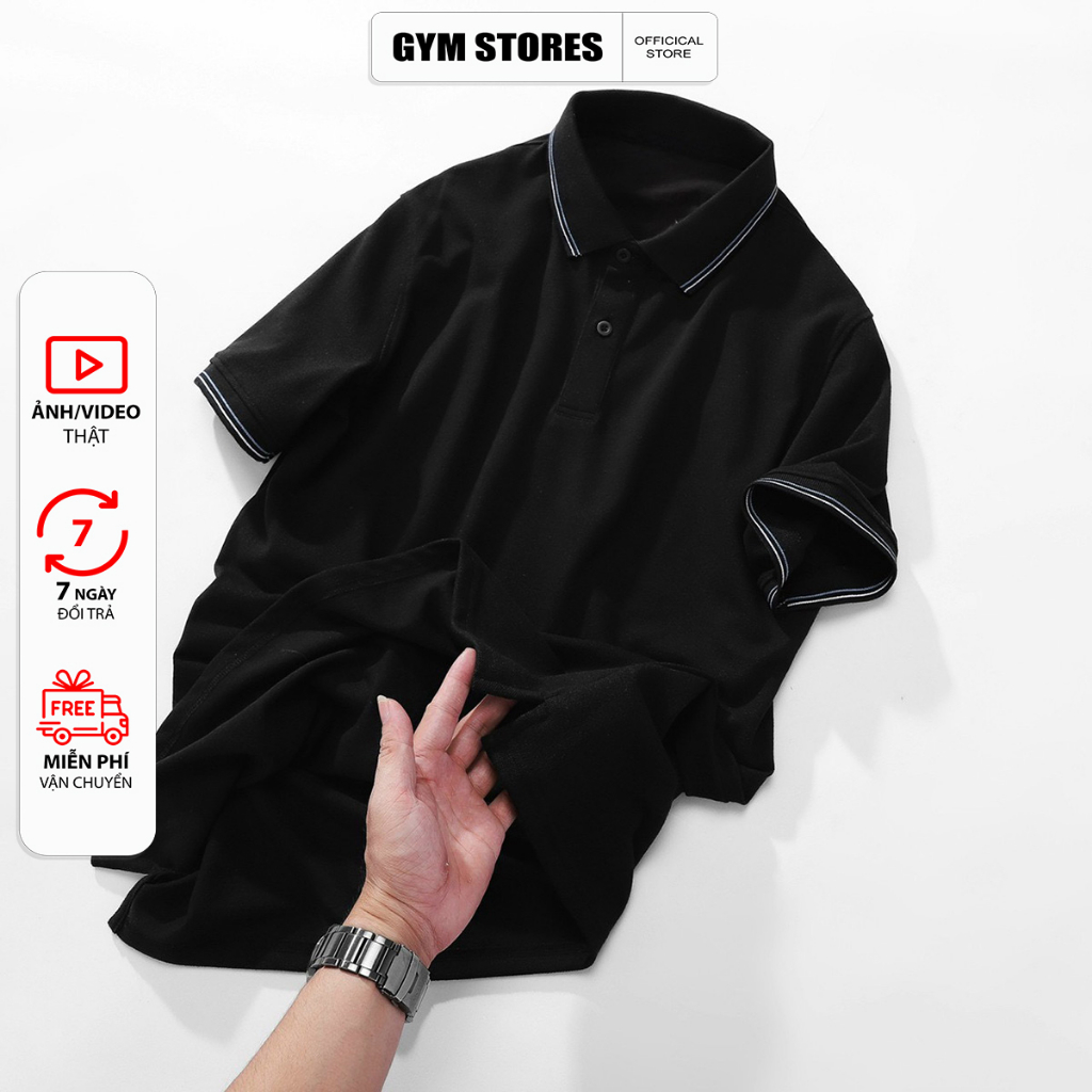 Áo polo nam cổ bẻ  BASIC vãi cá sấu cotton poly thoải mái mát lạnh thiết kế viền cổ cao cấp trẻ trung MT6