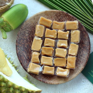 Kẹo dừa non không đường sầu riêng - túi 500g - đặc sản bến tre- kẹo dừa bến tre