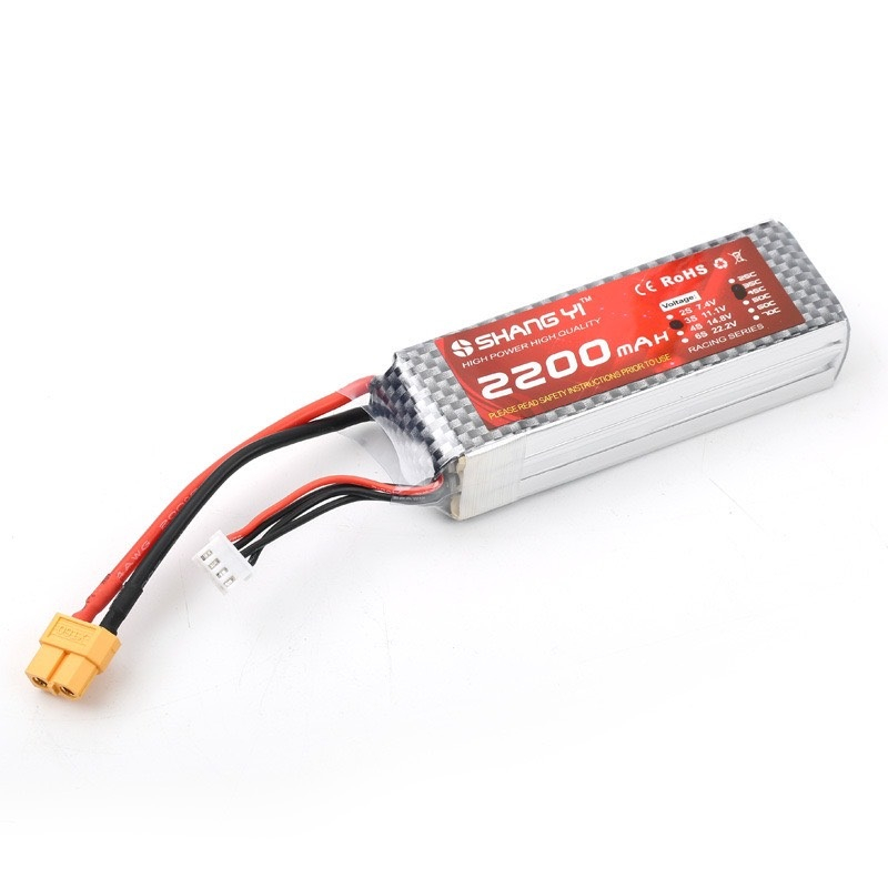 Pin Shangyi Lipo 3S 2200mAh 45C dùng cho mô hình máy bay RC