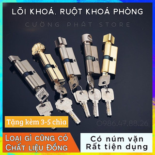 Lõi khoá inox ruột khóa cửa nhiều chìa dễ dàng thay thế đa dạng kích thước cho các bác Chủ nhà