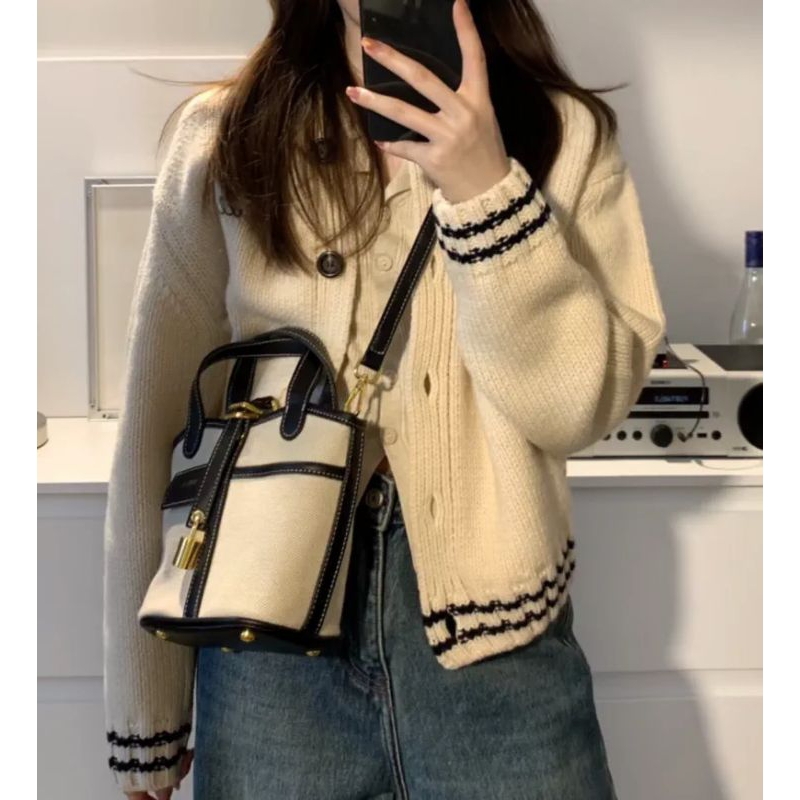 Áo cardigan len Hàn Quốc