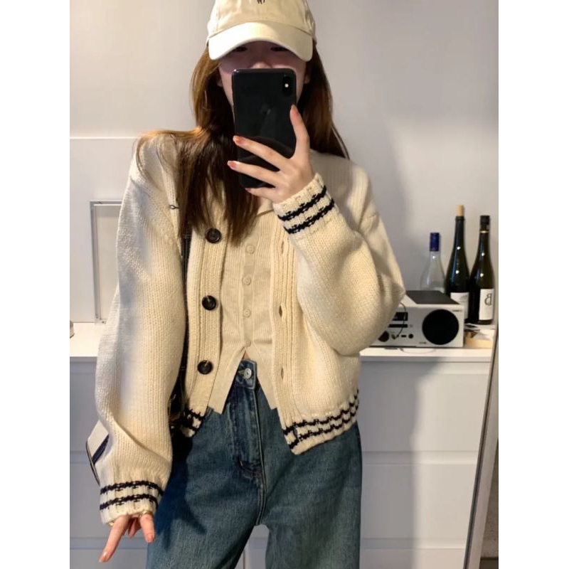 Áo cardigan len Hàn Quốc