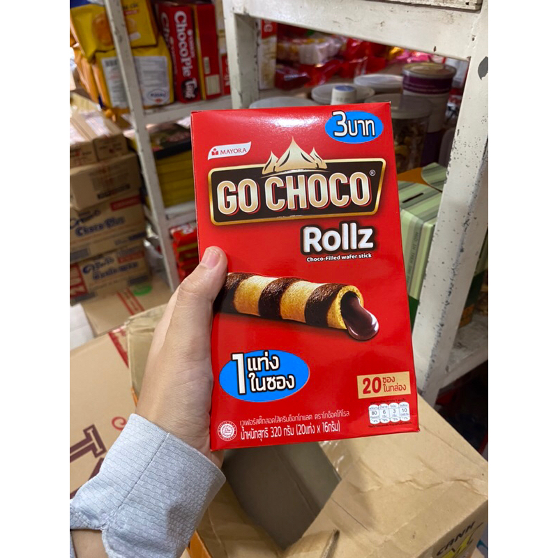 Bánh quế  socola Go Choco Thái Lan hộp 320g date mới