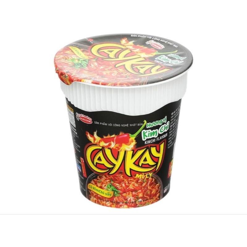 Thùng 24 ly mì Caykay kim chi 64g