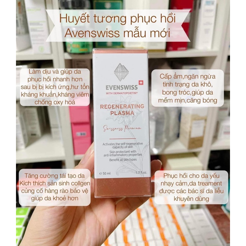 Huyết tương phục hồi, trẻ hóa da và serum mắt Evenswiss