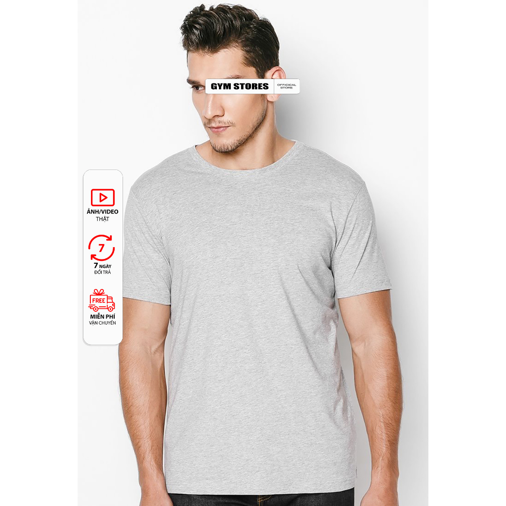 ÁO THUN NAM CỔ TRÒN FROM ÔM BODY CHUẨN MEN GIÁ SĨ ACT001