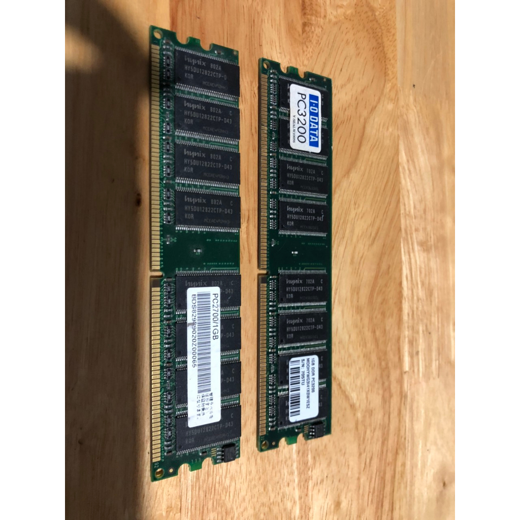 Thẻ Nhớ RAM 1GB DDR 400MHz PC3200 184Pin DIMM RAM KVR400X64C3A / 1G
