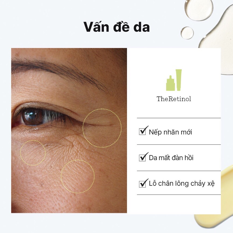 Kem dưỡng The Retinol 0.1 Cream làm mờ nếp nhăn, làm sáng da 20ml