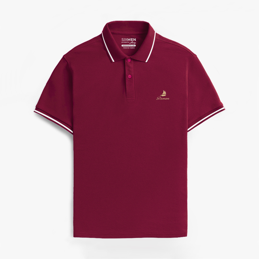 Áo Polo nam cao cấp cổ bẻ  Aqua Polo Rim - Polo SIXMEN vải cá sấu cotton CVC Thoáng mát