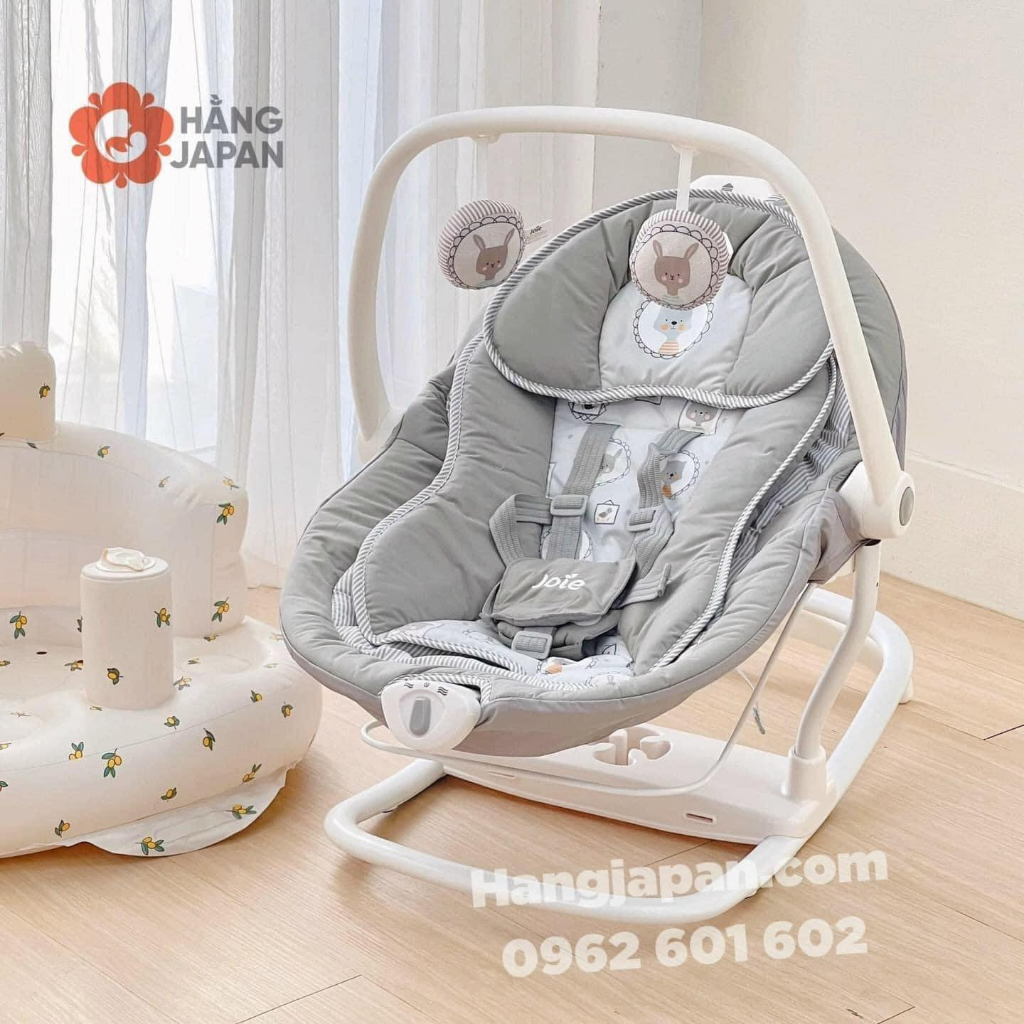 Nôi đưa đa chuyển động cho bé Joie Sansa 2in1 Portrait - Bảo hành chính hãng