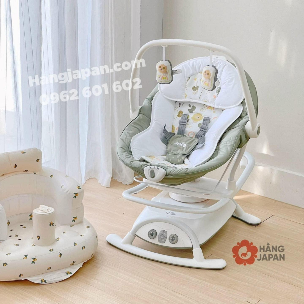 Nôi đưa đa chuyển động cho bé Joie Sansa 2in1 Portrait - Bảo hành chính hãng