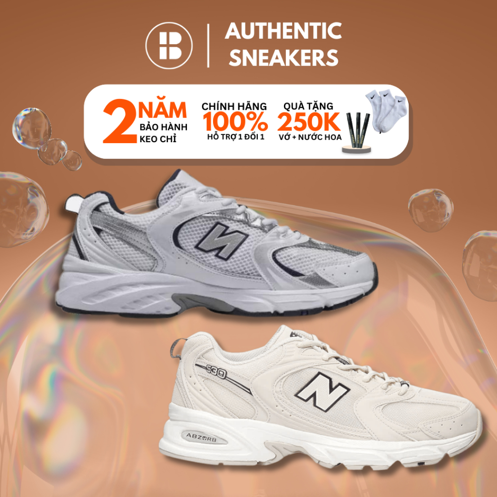 [CHÍNH HÃNG] Giày New Balance 530 Retro Running White Navy, Giày Thể Thao Sneaker  MR530SG,Retro 'Khaki' MR530SH