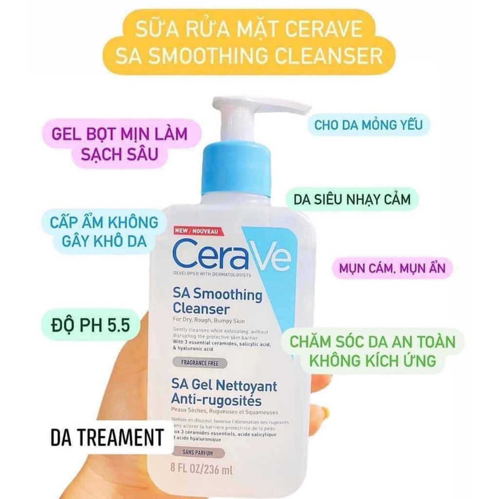 Sữa rửa mặt cerave 473ml cho da dầu da mụn và nhạy cảm