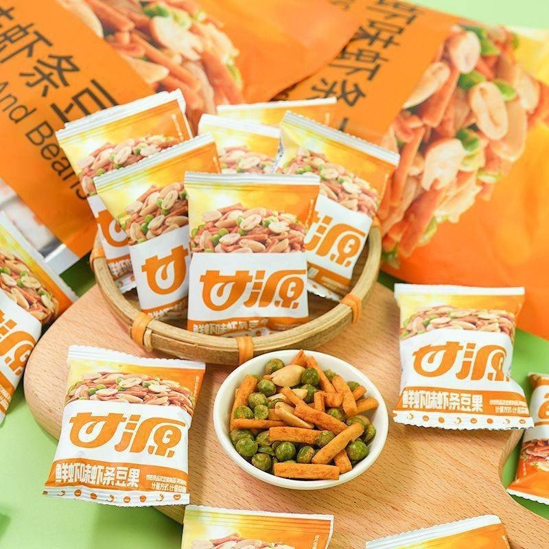 [ Giòn ngon ] Combo 1000g Bim bim que đậu hà lan / Bim bim đậu phộng đậu hà lan hương vị tôm thơm ng