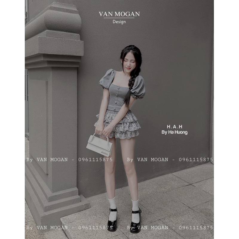 Set áo body mix chân ren tầng dạo phố siêu dễ thương