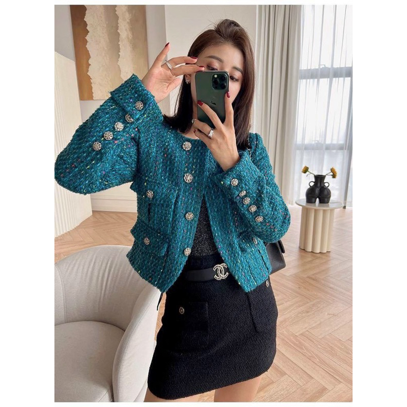 Vải dạ xanh kim tuyến