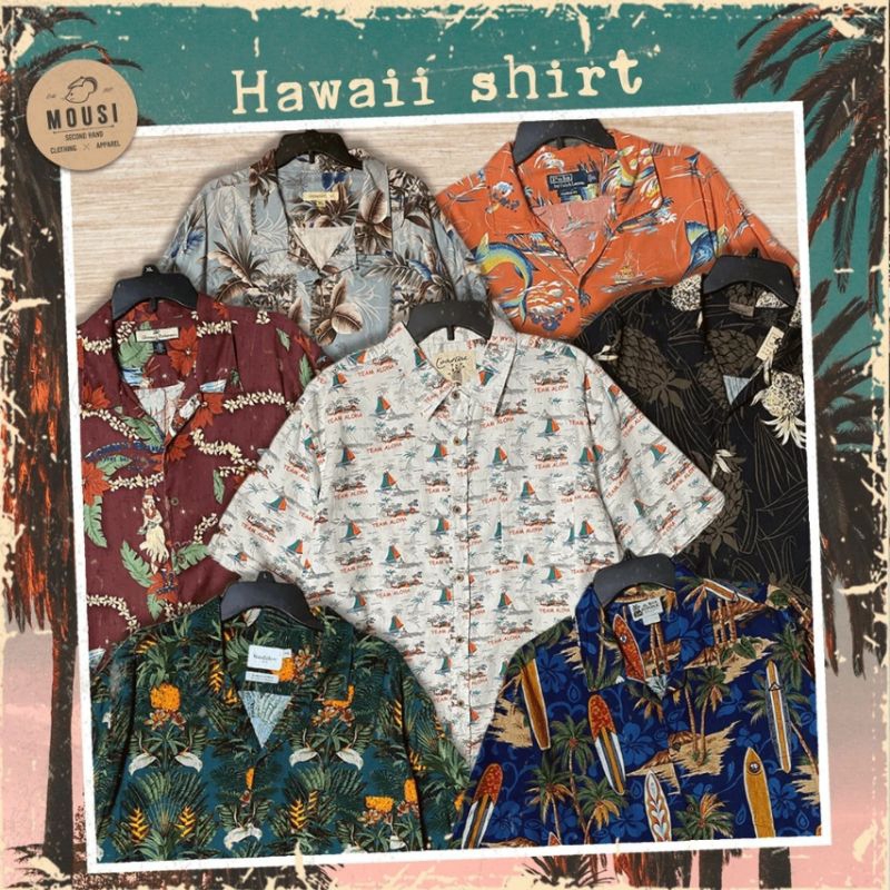 Sơ mi hawaii 2hand USA mát mẻ đi biển, đi bơi, đi chơi