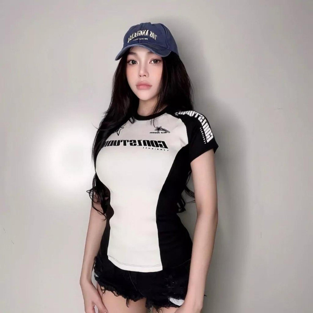 Áo thun Baby Tee tay raglan phong cách in hình Gonz V3 840 FIORI STORE
