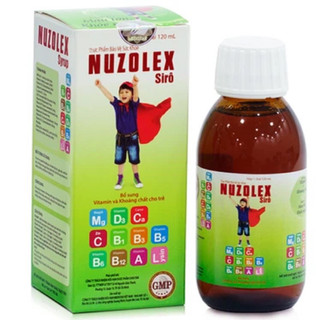 Siro Nuzolex bổ sung vitamin và khoáng chất chai 120ml