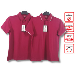 Áo thun Polo nam cổ bẻ Basic màu Đỏ Đô , vải cá sấu - không xù lông, không ra màu, thấm hút mồ hôi, form regular fit