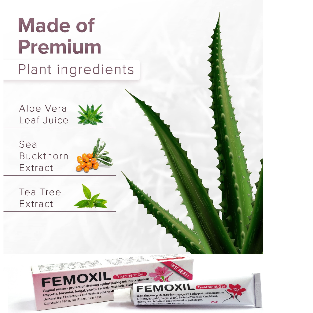 Chính hãng Gel bôi nấm âm đạo, se khít, bôi trơn âm đạo Femoxil nhập khẩu Danpharm, israel tuysp 25g
