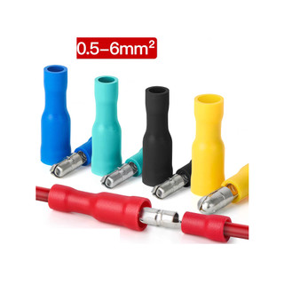 100 Đầu Cos đực cái cosse cắm âm dương bằng nối dây điện 0.5 - 6mm2 đủ màu, đủ kích thước