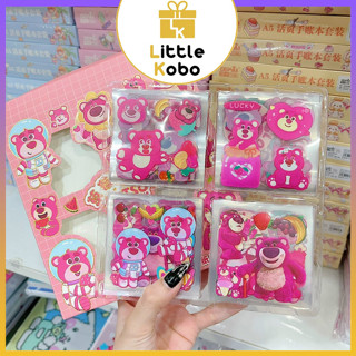 [Nhiều Mẫu] Hộp 100 Tấm Sticker Gấu Lotso Gấu Dâu Hình Dán Chống Nước Trang Trí Sách Đồ Chơi Trẻ Em