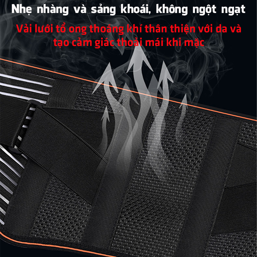 Đai lưng cột sống JUSUKE hỗ trợ bảo vệ cột sống thắt lưng trị đau lưng hiệu quả bảo hành 12 tháng