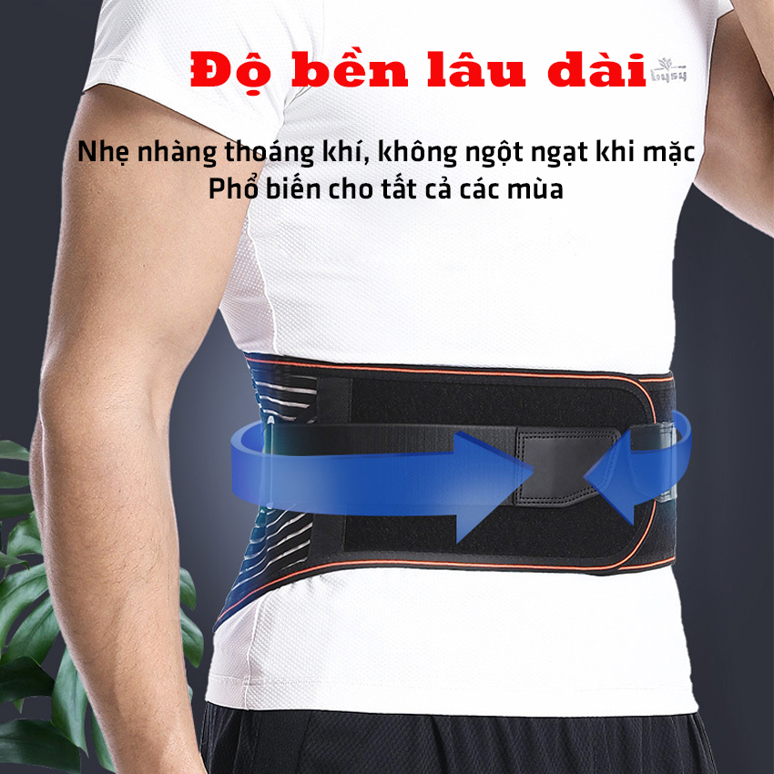 Đai lưng cột sống JUSUKE hỗ trợ bảo vệ cột sống thắt lưng trị đau lưng hiệu quả bảo hành 12 tháng