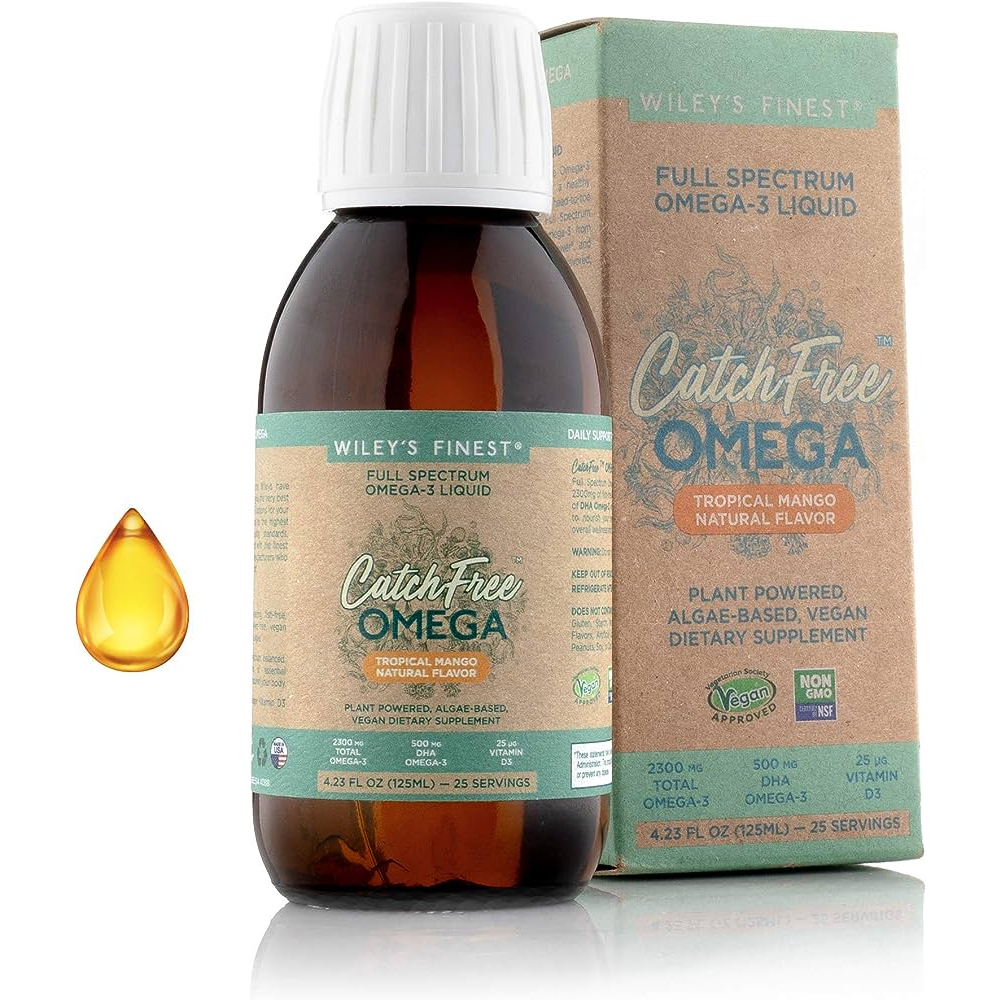 Dầu Tảo Biển + Dầu AhiFlower, Omega 3 + Vitamin D3, Chống Lão Hóa - Tốt Cho Mắt - Dầu Cá - Vegan Omega 3 - Algae Oil