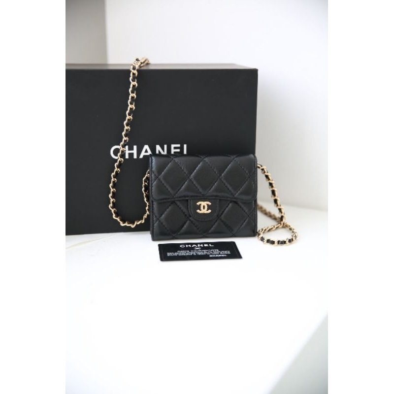 Túi đeo chéo dành cho nữ tag vàng da thật sz12cm nhỏ  nhân siêu xinh