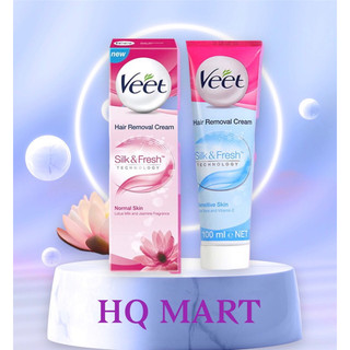 Kem Tẩy Lông VEET 100Ml Dành Cho Da Thường & da Nhạy Cảm Chính Hãng Của Pháp