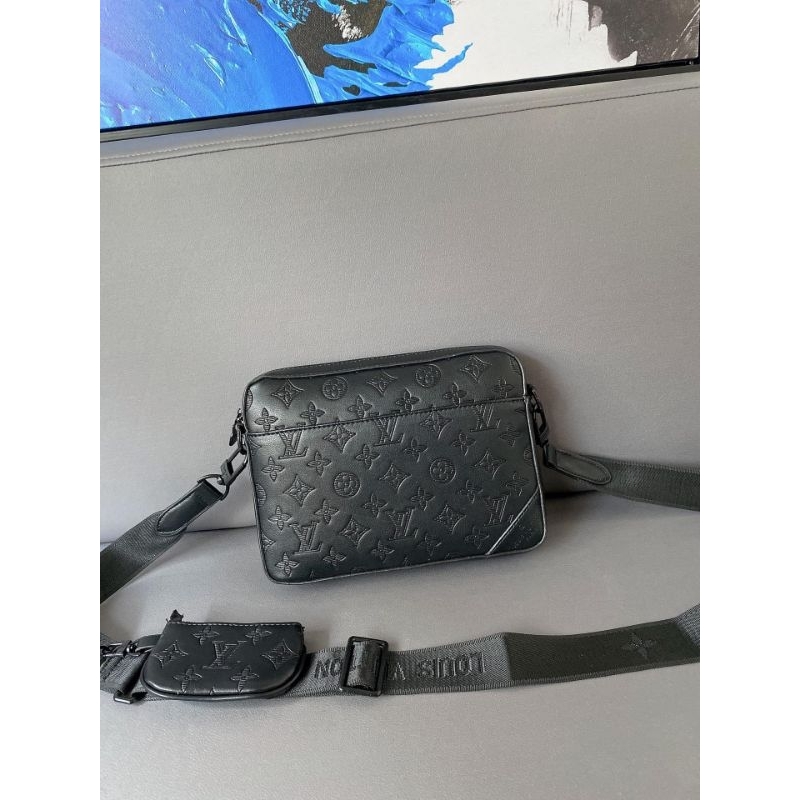 Túi đeo chéo dành cho nam LV Trio sz25cm họa tiết màu mới nhất