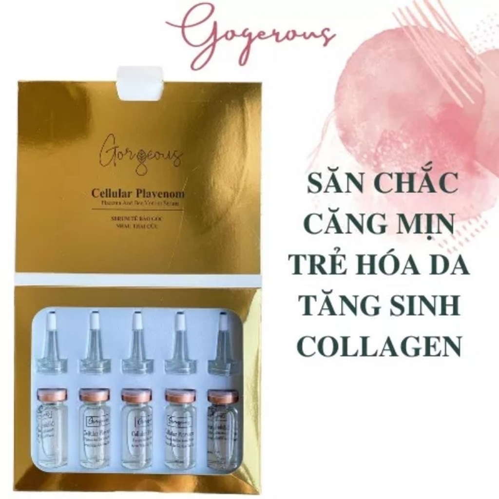 Set Serum Tế Bào Gốc Nhau Thai Cừu Múi Xù Gorgeous 5 lọ 10ml