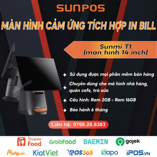 Máy pos để bàn sunmi t1