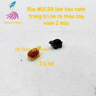 Tiểu cảnh rùa NÚI ĐÁ mini rùa con bằng nhựa trang trí hồ cá chậu cây vườn Terrarium
