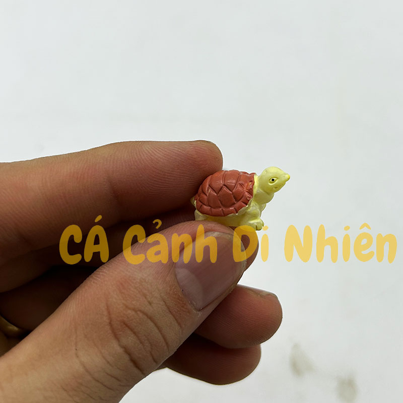 Tiểu cảnh rùa NÚI ĐÁ mini rùa con bằng nhựa trang trí hồ cá chậu cây vườn Terrarium