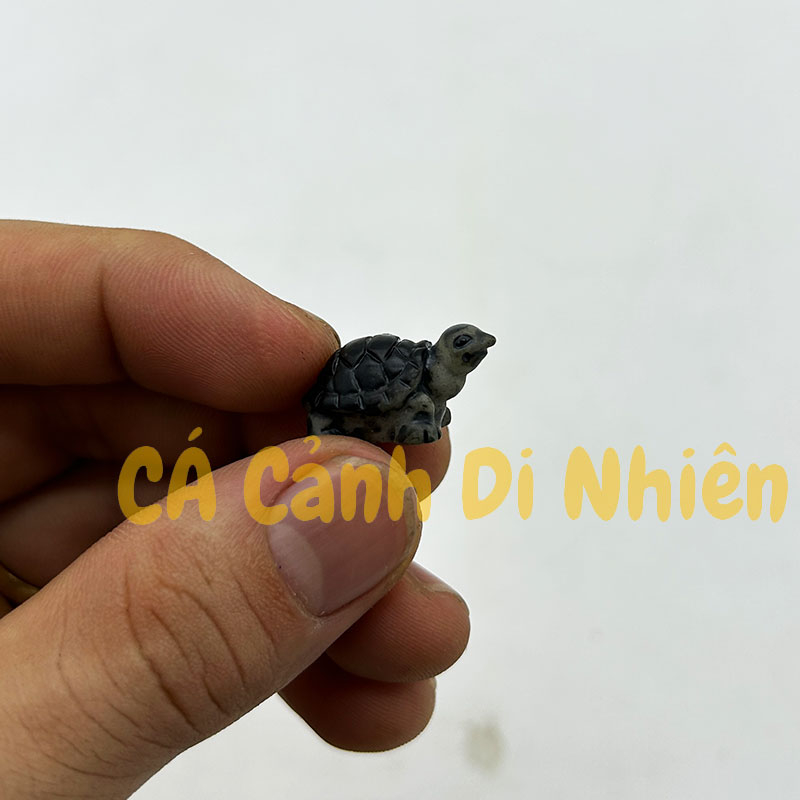 Tiểu cảnh rùa NÚI ĐÁ mini rùa con bằng nhựa trang trí hồ cá chậu cây vườn Terrarium