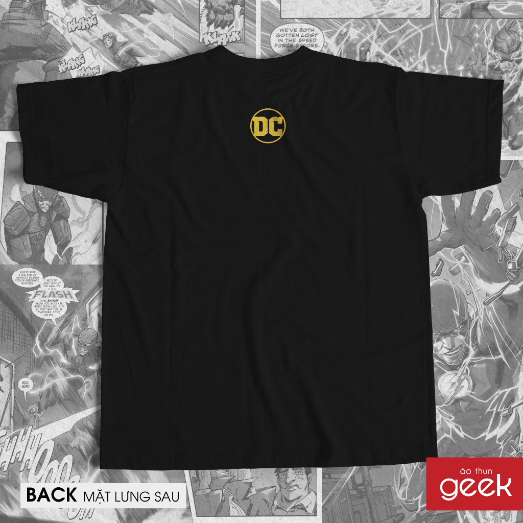 Áo thun in hình The Flash 2023 Siêu nét, 100% Cotton, siêu mịn