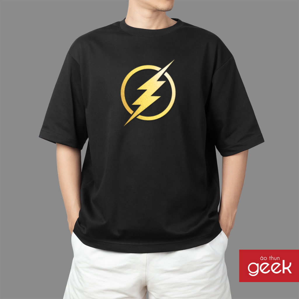 Áo thun in hình The Flash 2023 Ánh kim siêu đẹp, 100% Cotton, siêu mịn