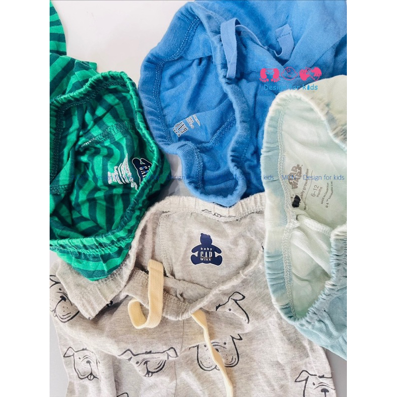 Quần dài bo gấu, quần legging vải cotton xuất dư các hãng cho bé