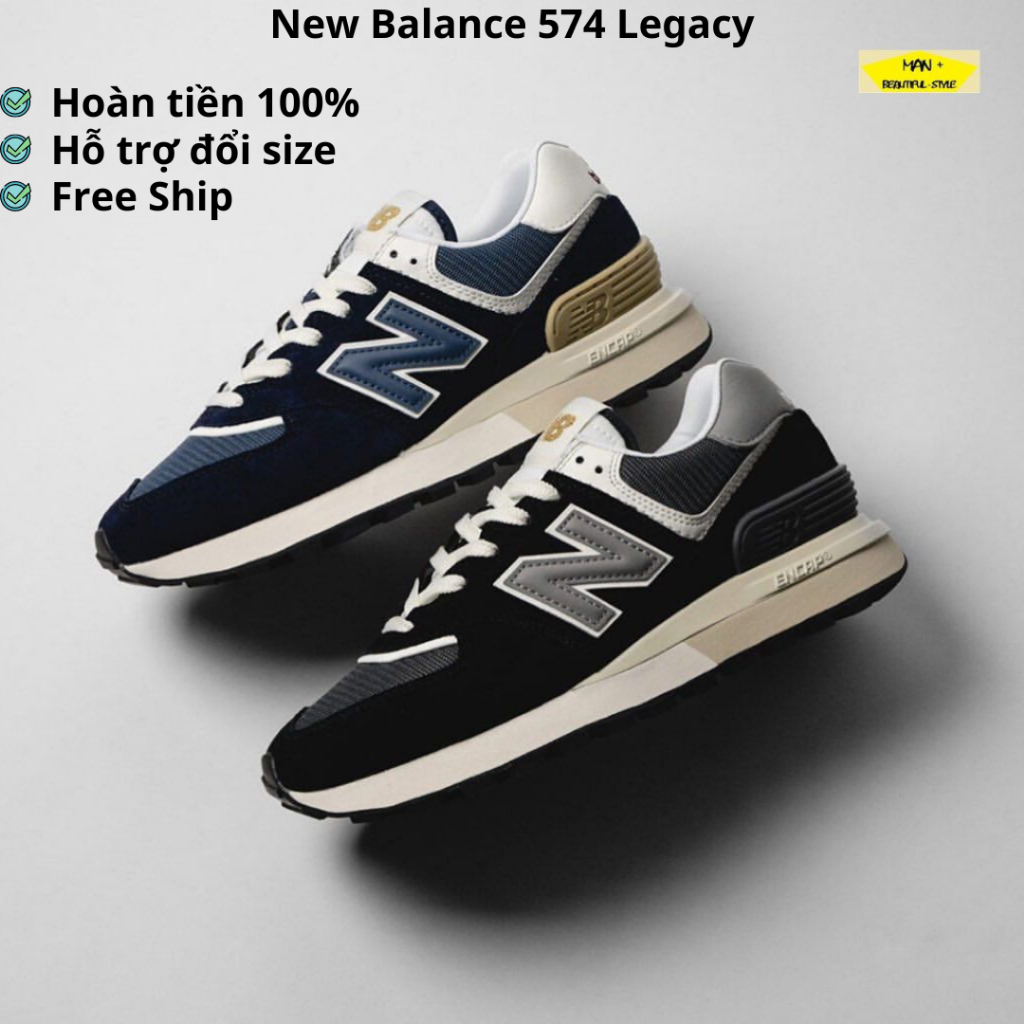 Giày New Balance 574 Legacy Black Marblehead, New Balance 574 Legacy Navy - Giày NB 574 màu đen, xanh