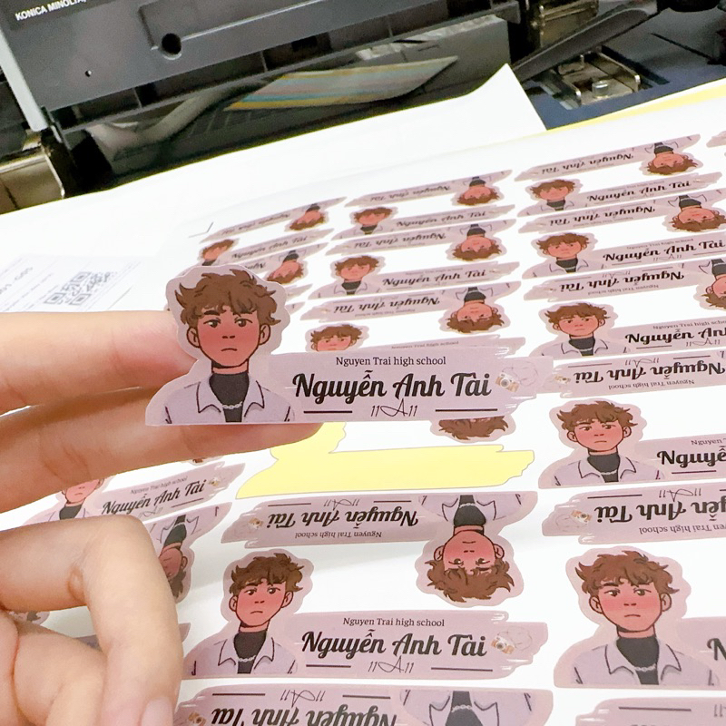 STCKER IN THEO YÊU CẦU