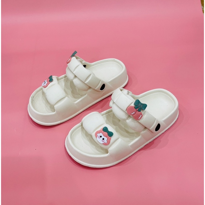 Dép quai hậu nhún eva tặng kèm sticker siêu dễ thương