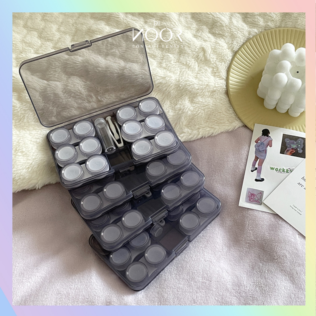 - Khay Đựng Kính Áp Tròng & Dụng Cụ Đeo Lens Nhựa Cao Cấp - DeNOOR Contact Lenses